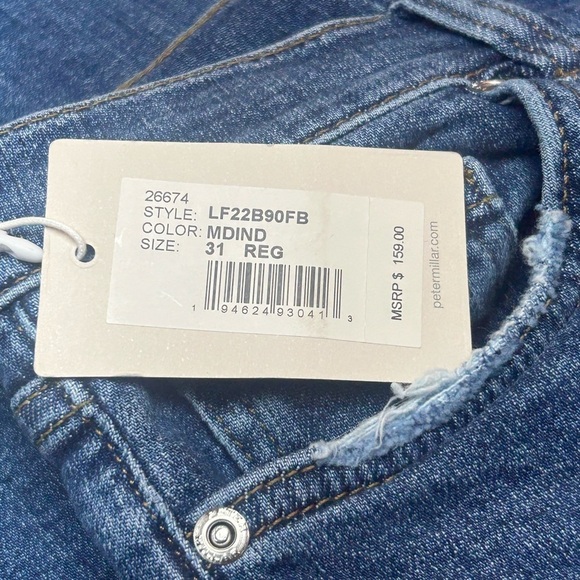 Peter Millar Women’s Williamson Straight-Leg Crop Denim Jeans Size 31 NWT - Picture 3 of 11